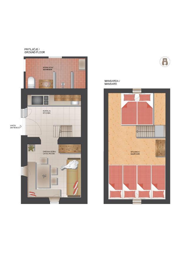 Вилла Lizina Hiska House Bohinj Бохиньска-Быстрица Экстерьер фото